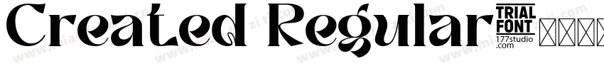 Created Regular字体转换